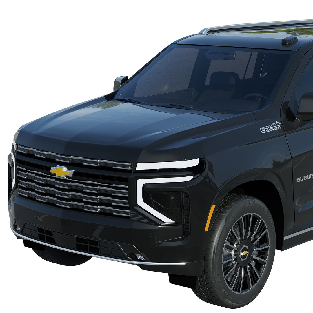 Chevrolet Suburban 2024 3D Model – High Poly Game Asset, FBX - View 7