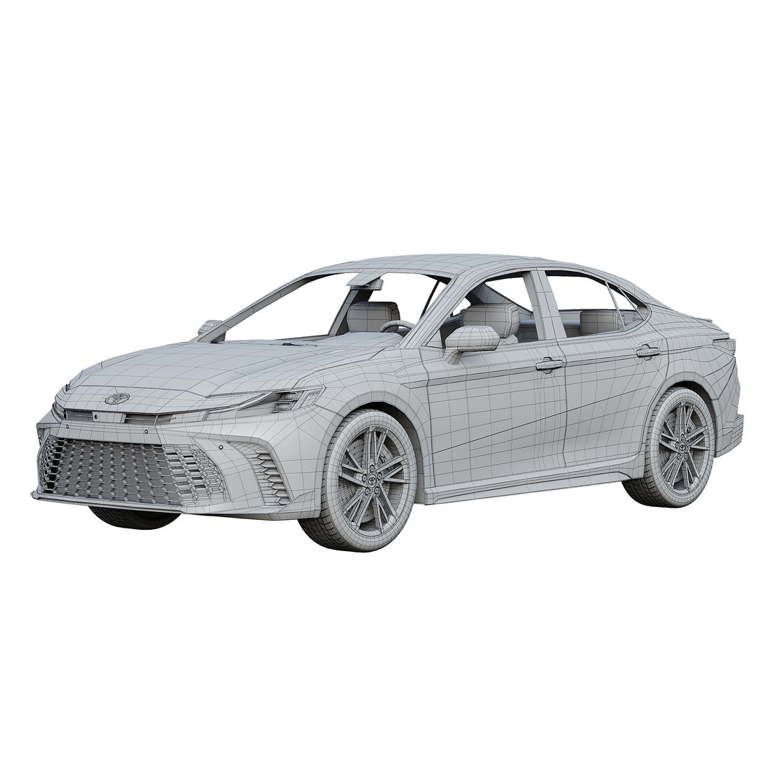 Toyota Camry Hybrid 2025 3D Model – PBR Game-Ready FBX Asset - View 7