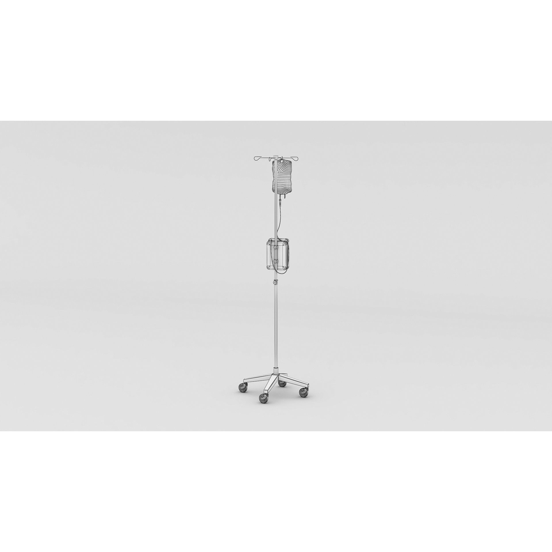 Hospital Dripping - Low-Poly Game-Ready 3D Model - View 5