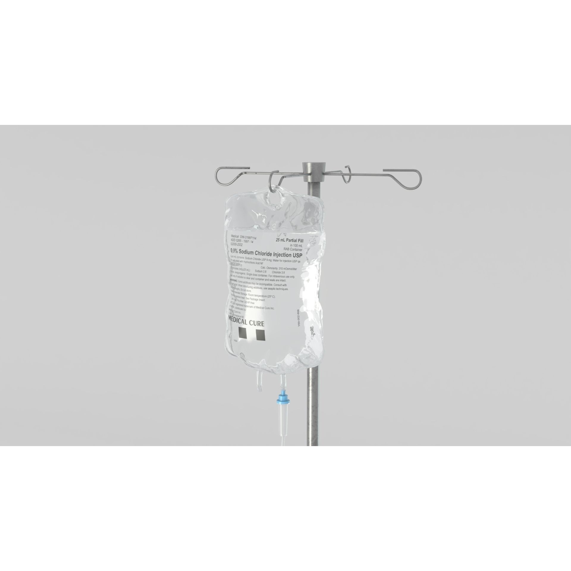 Hospital Dripping - Low-Poly Game-Ready 3D Model - View 6