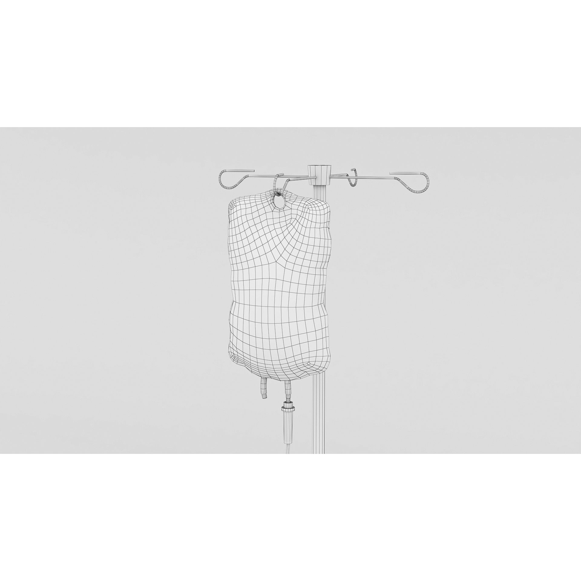 Hospital Dripping - Low-Poly Game-Ready 3D Model - View 7