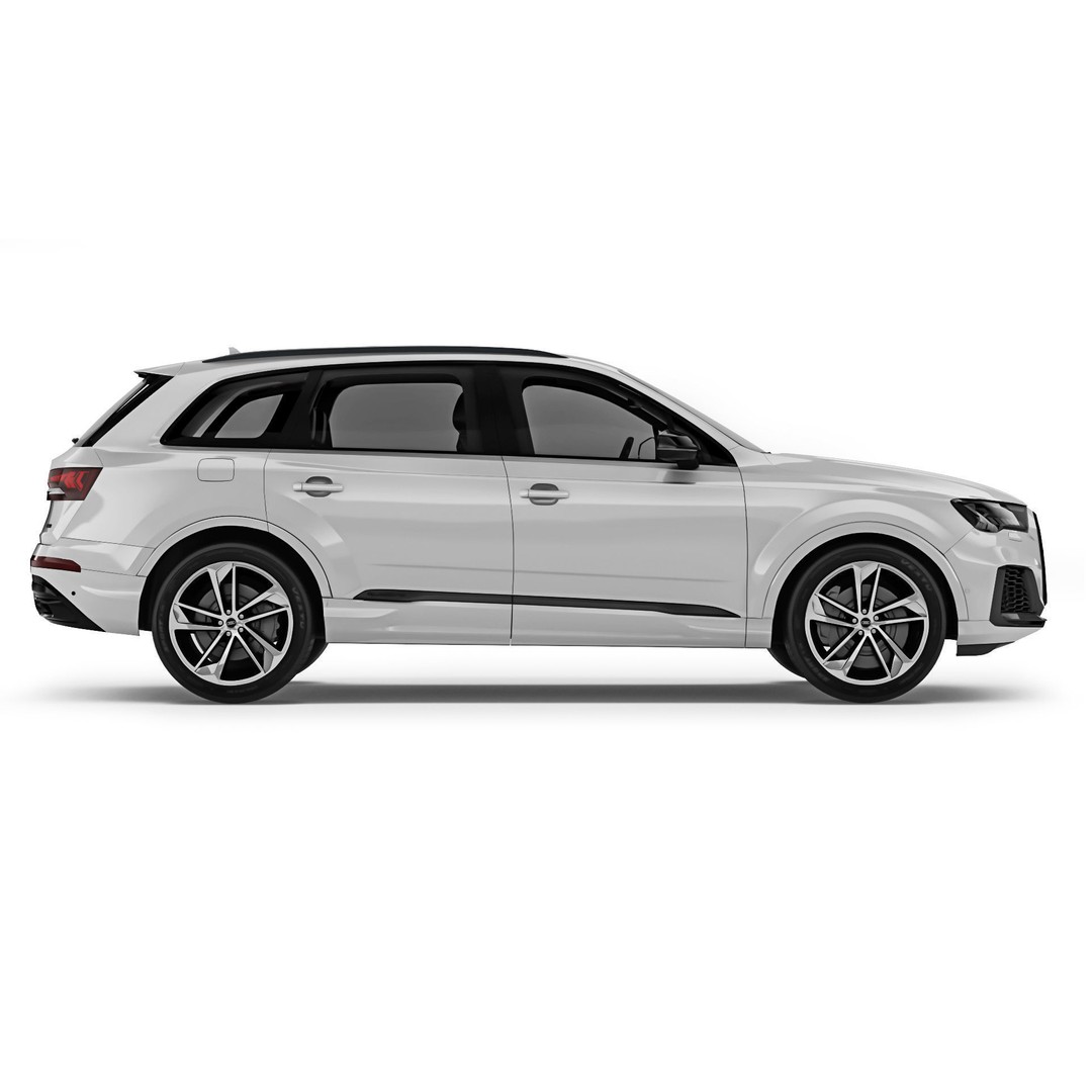 Audi Q7 TFSI 2020 3D Model – High Poly Game Asset, FBX & OBJ - View 11