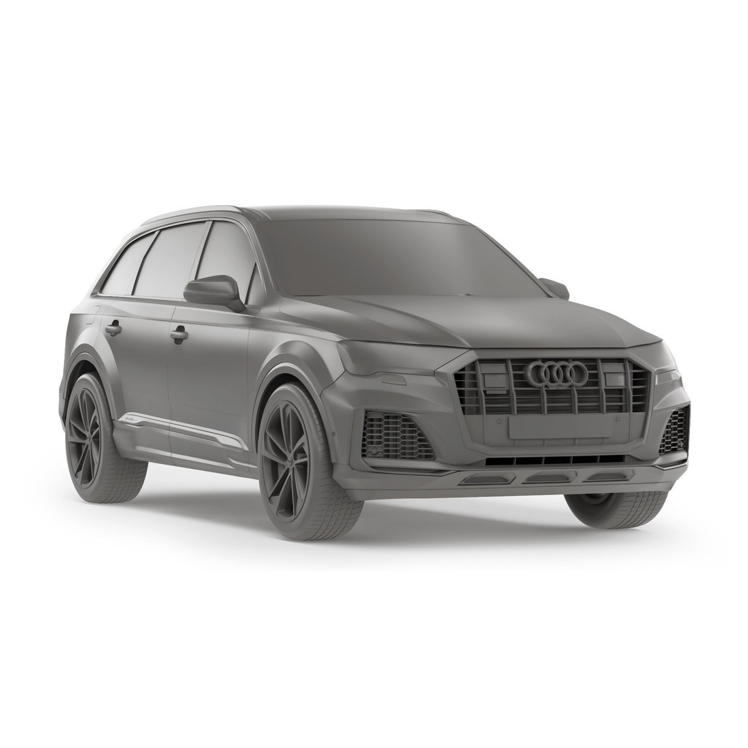 Audi Q7 TFSI 2020 3D Model – High Poly Game Asset, FBX & OBJ - View 15