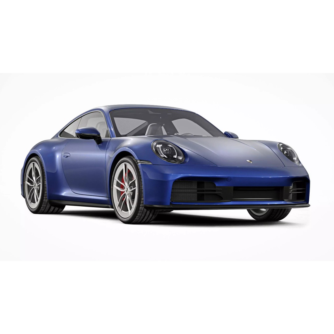 2026 Porsche 911 Carrera 3D Model – High Poly Game Asset, FBX, Blender - View 11