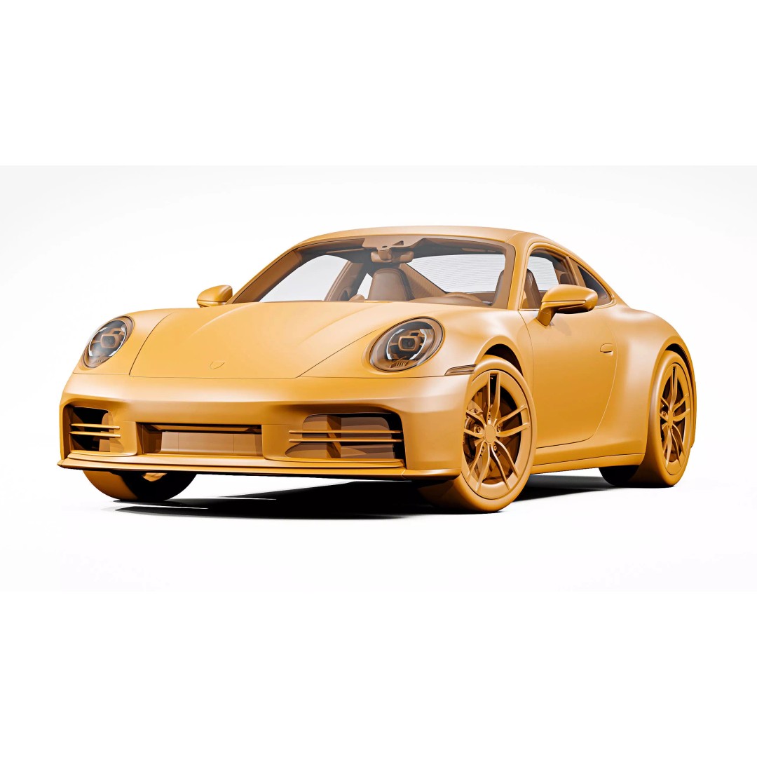 2026 Porsche 911 Carrera 3D Model – High Poly Game Asset, FBX, Blender - View 19
