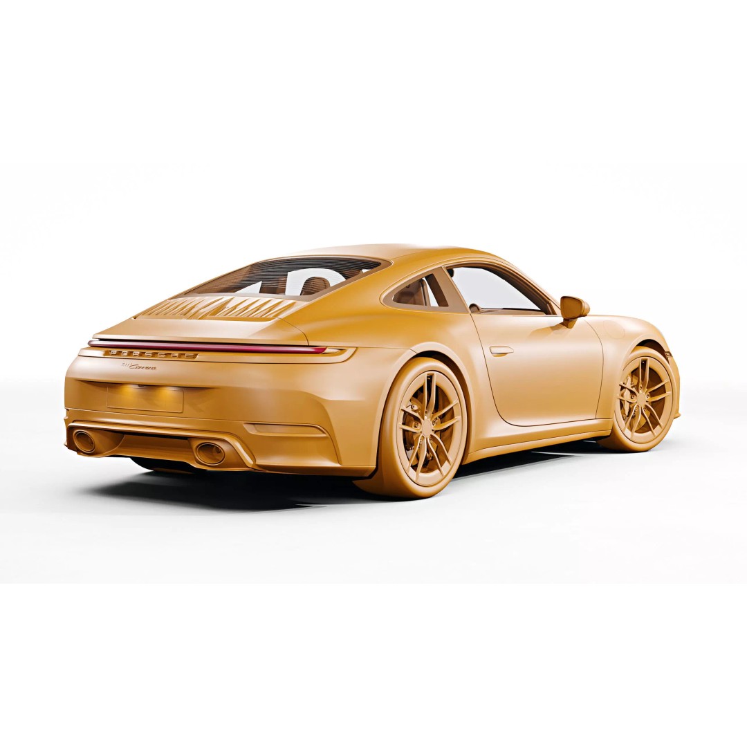 2026 Porsche 911 Carrera 3D Model – High Poly Game Asset, FBX, Blender - View 20