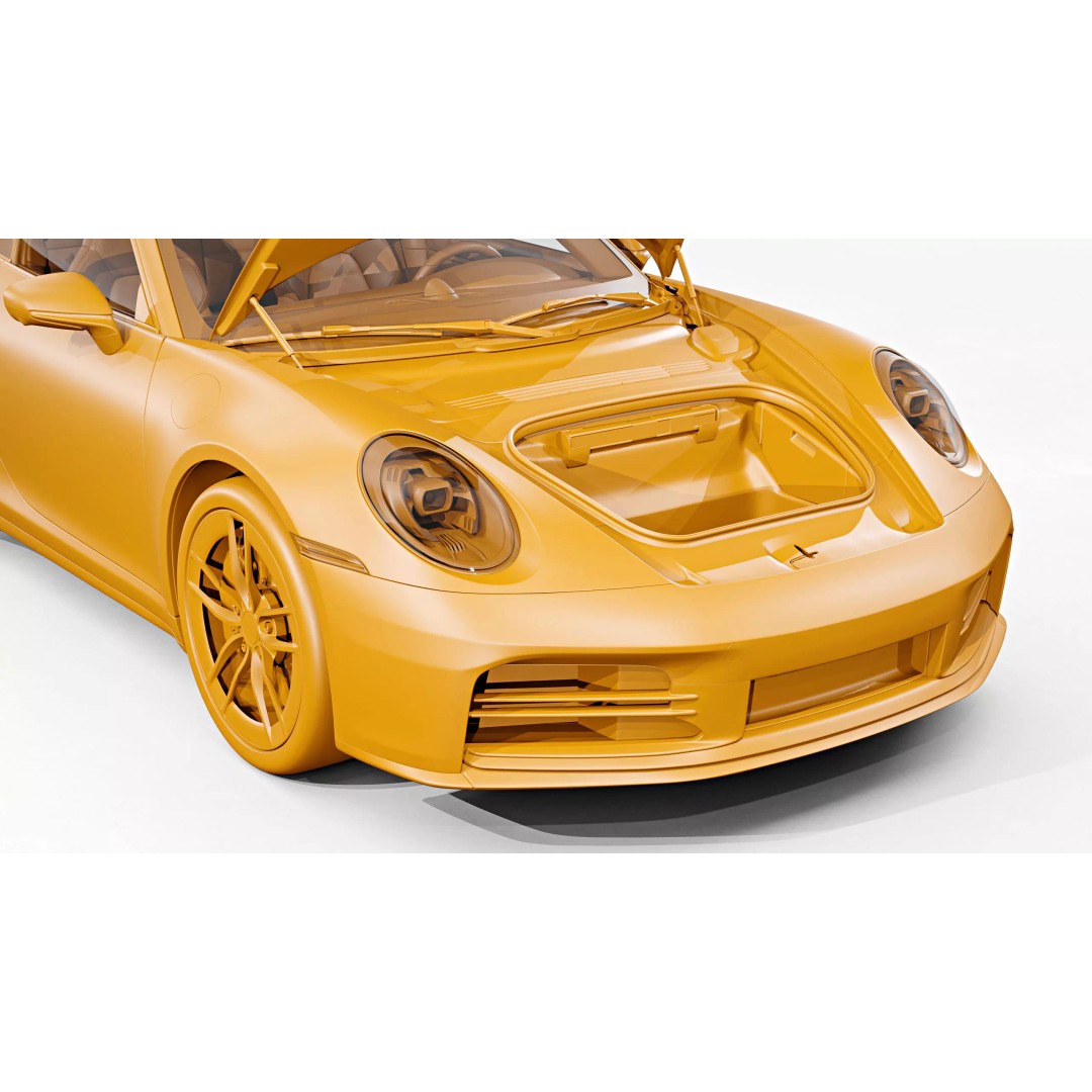 2026 Porsche 911 Carrera 3D Model – High Poly Game Asset, FBX, Blender - View 22
