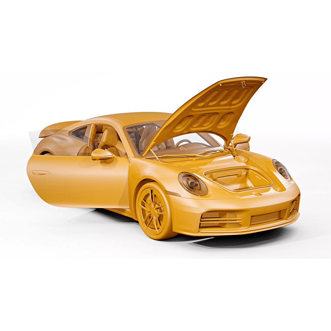 2026 Porsche 911 Carrera 3D Model – High Poly Game Asset, FBX, Blender - View 23
