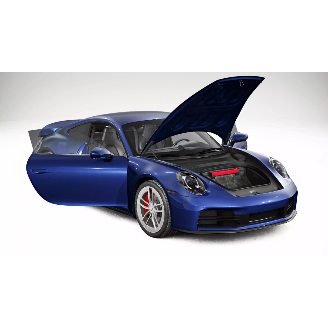 2026 Porsche 911 Carrera 3D Model – High Poly Game Asset, FBX, Blender - View 5