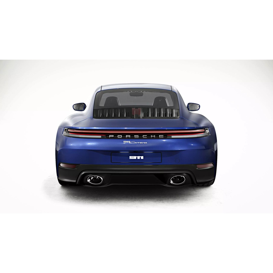 2026 Porsche 911 Carrera 3D Model – High Poly Game Asset, FBX, Blender - View 7