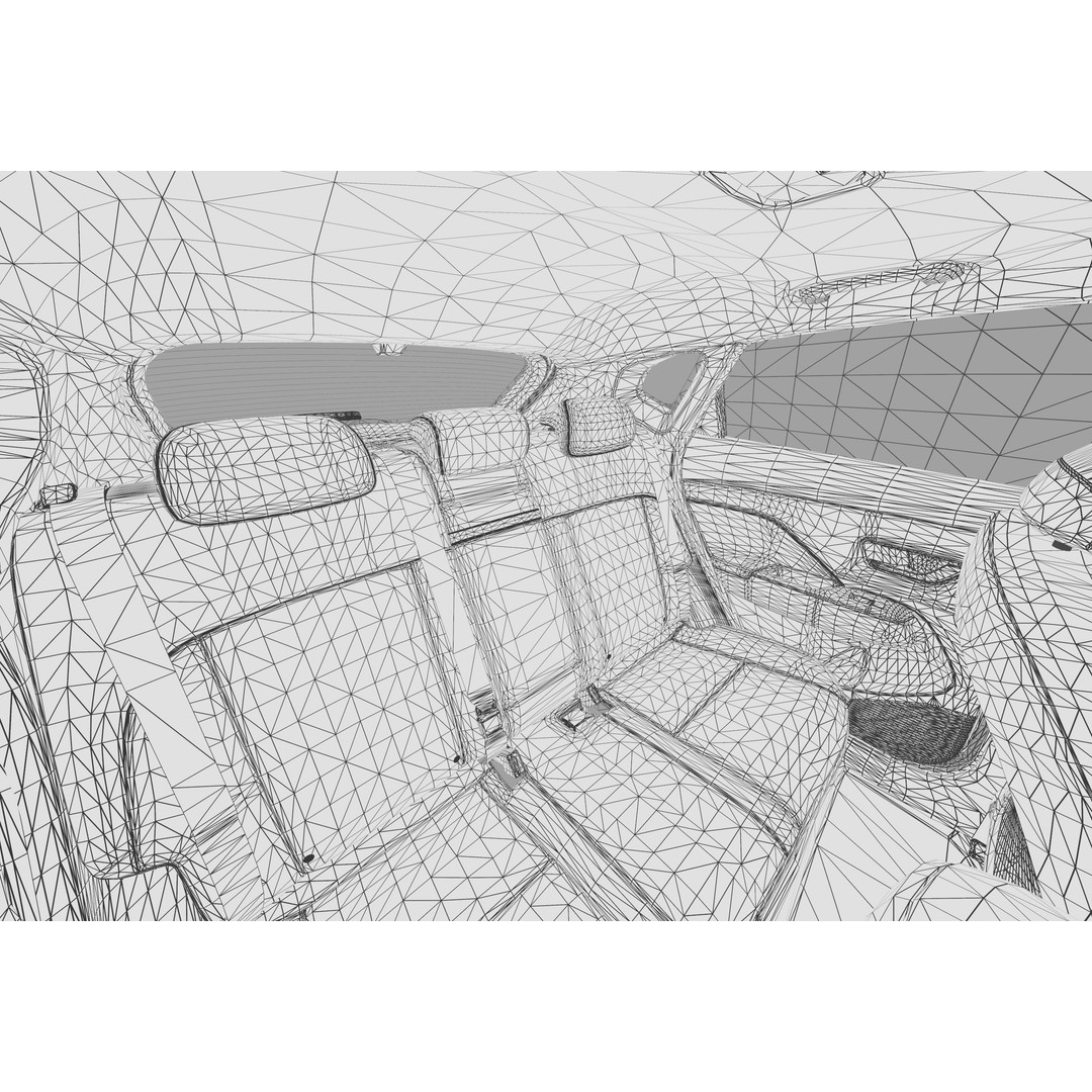 Hyundai Kona EV 2024 3D Model – High Poly Interior, FBX, OBJ - View 44