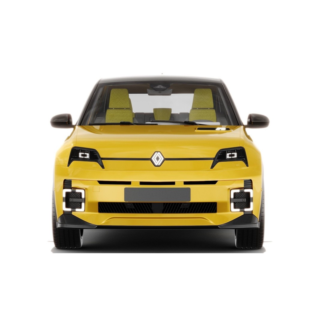 Renault 5 E-Tech 2025 3D Model – High Poly Game-Ready Asset, FBX & OBJ - View 11