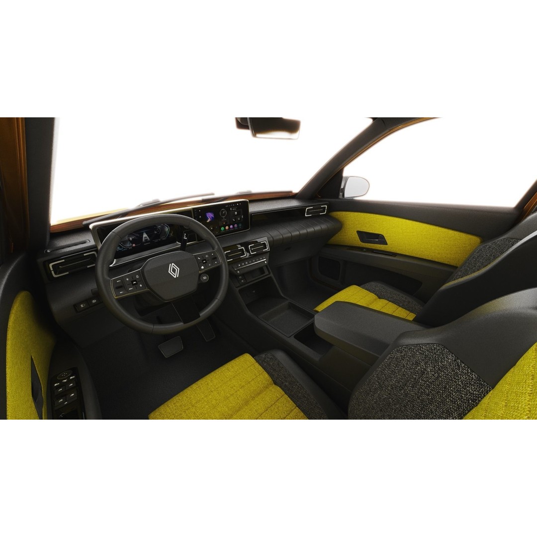 Renault 5 E-Tech 2025 3D Model – High Poly Game-Ready Asset, FBX & OBJ - View 15