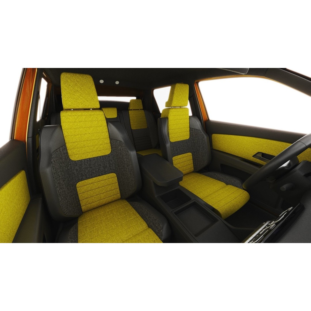 Renault 5 E-Tech 2025 3D Model – High Poly Game-Ready Asset, FBX & OBJ - View 16