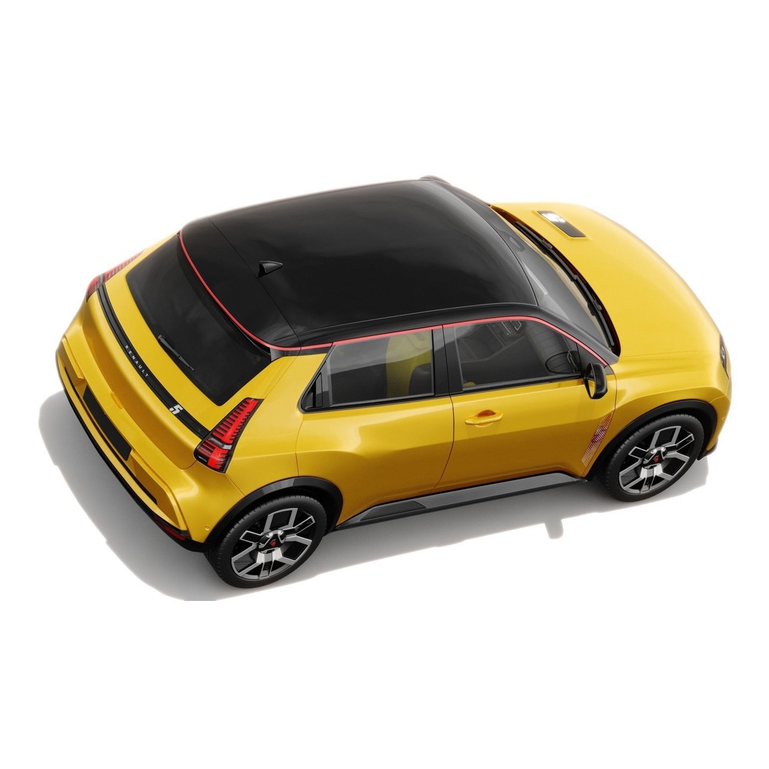 Renault 5 E-Tech 2025 3D Model – High Poly Game-Ready Asset, FBX & OBJ - View 8