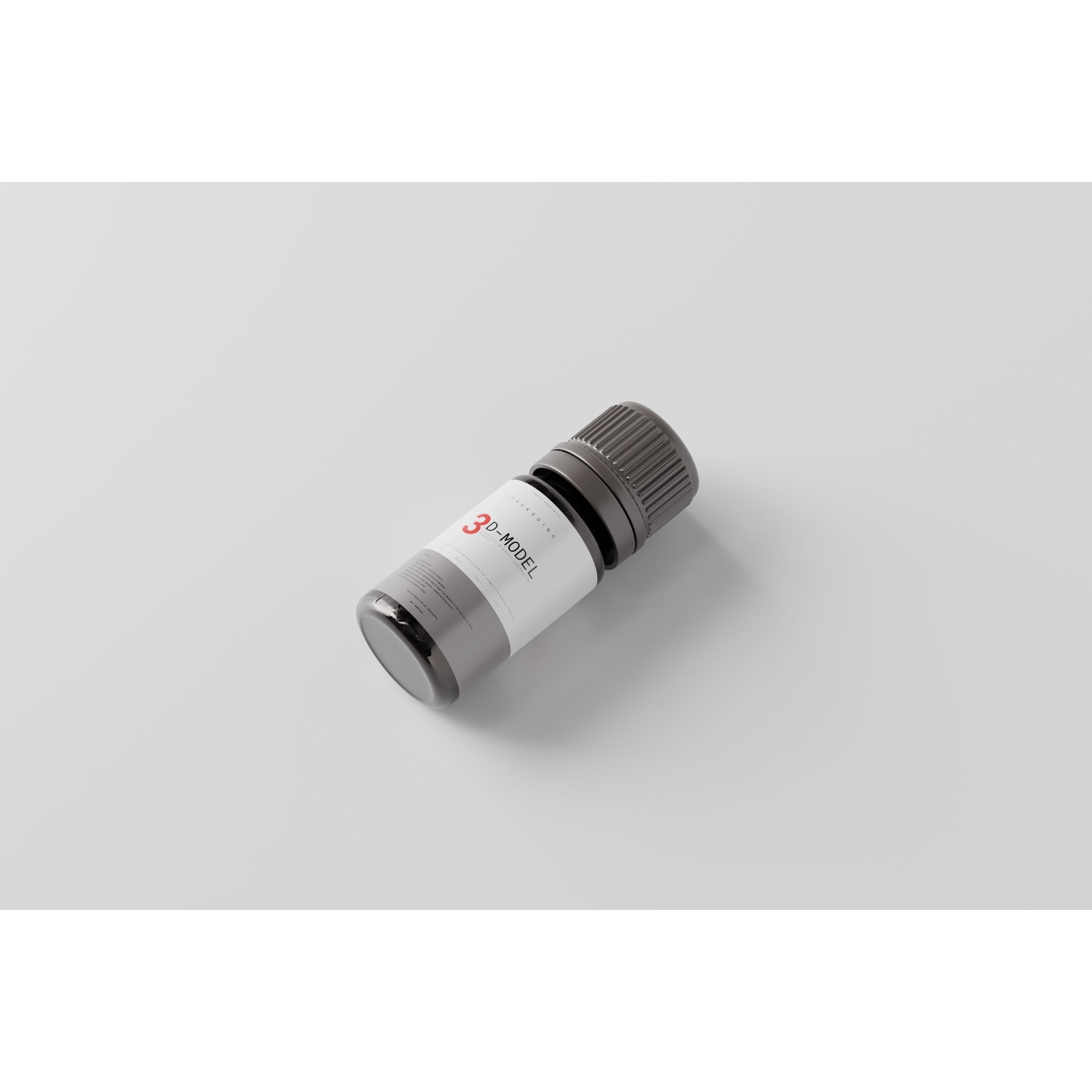 Medicine Bottle - Low-Poly Game-Ready 3D Model - View 8