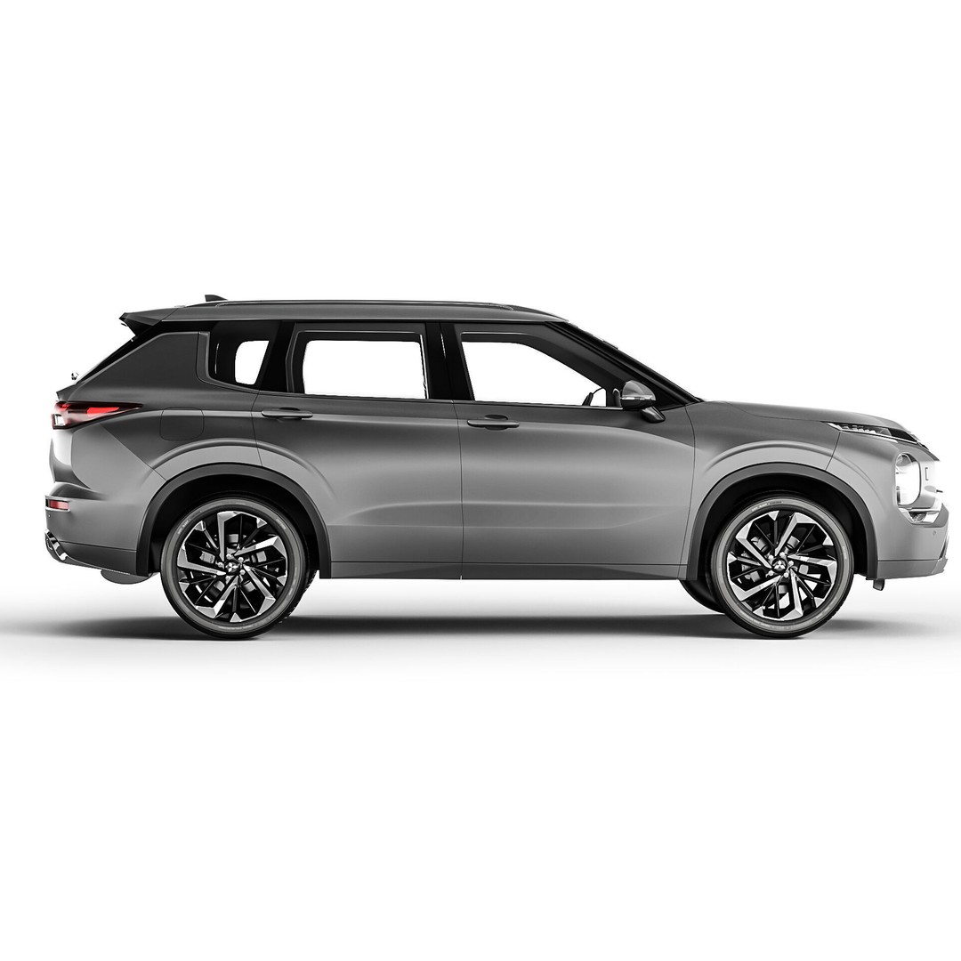 Mitsubishi Outlander 2022 3D Model – High Poly Car Asset, FBX, OBJ - View 11