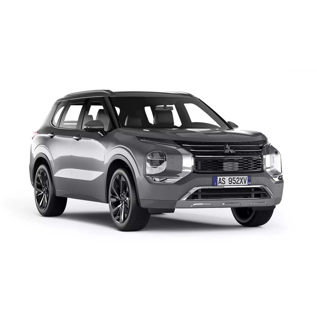 Mitsubishi Outlander 2022 3D Model – High Poly Car Asset, FBX, OBJ - View 2