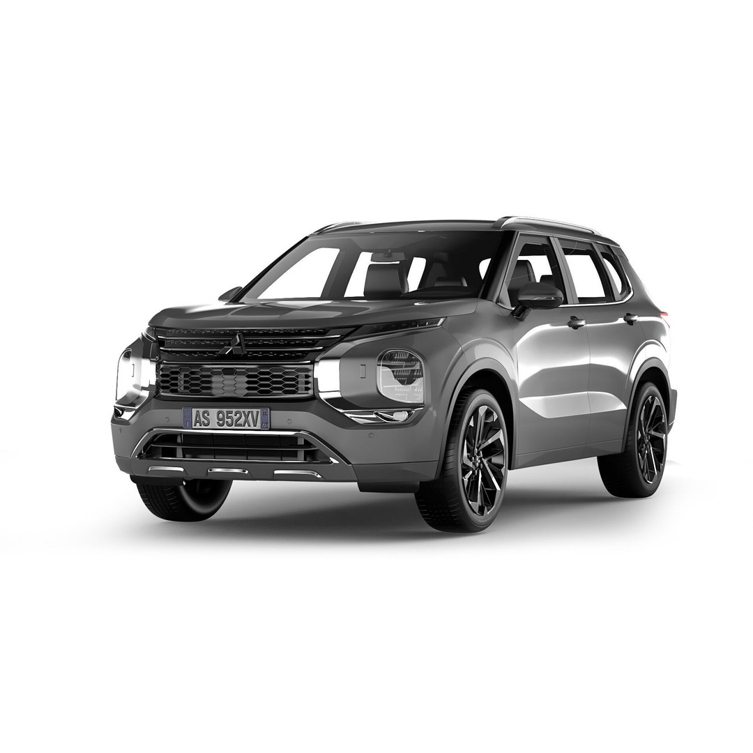 Mitsubishi Outlander 2022 3D Model – High Poly Car Asset, FBX, OBJ - View 4