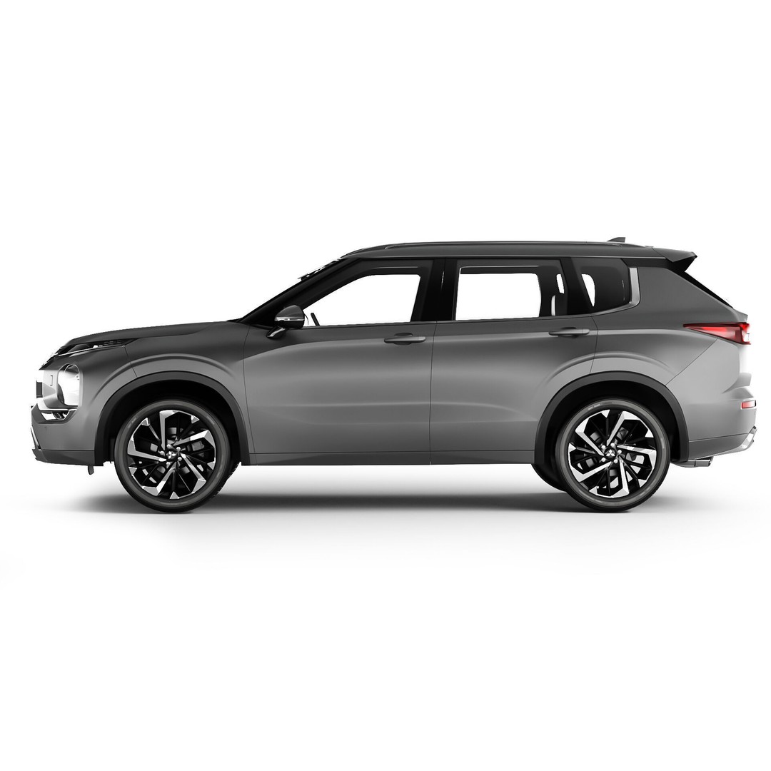Mitsubishi Outlander 2022 3D Model – High Poly Car Asset, FBX, OBJ - View 6