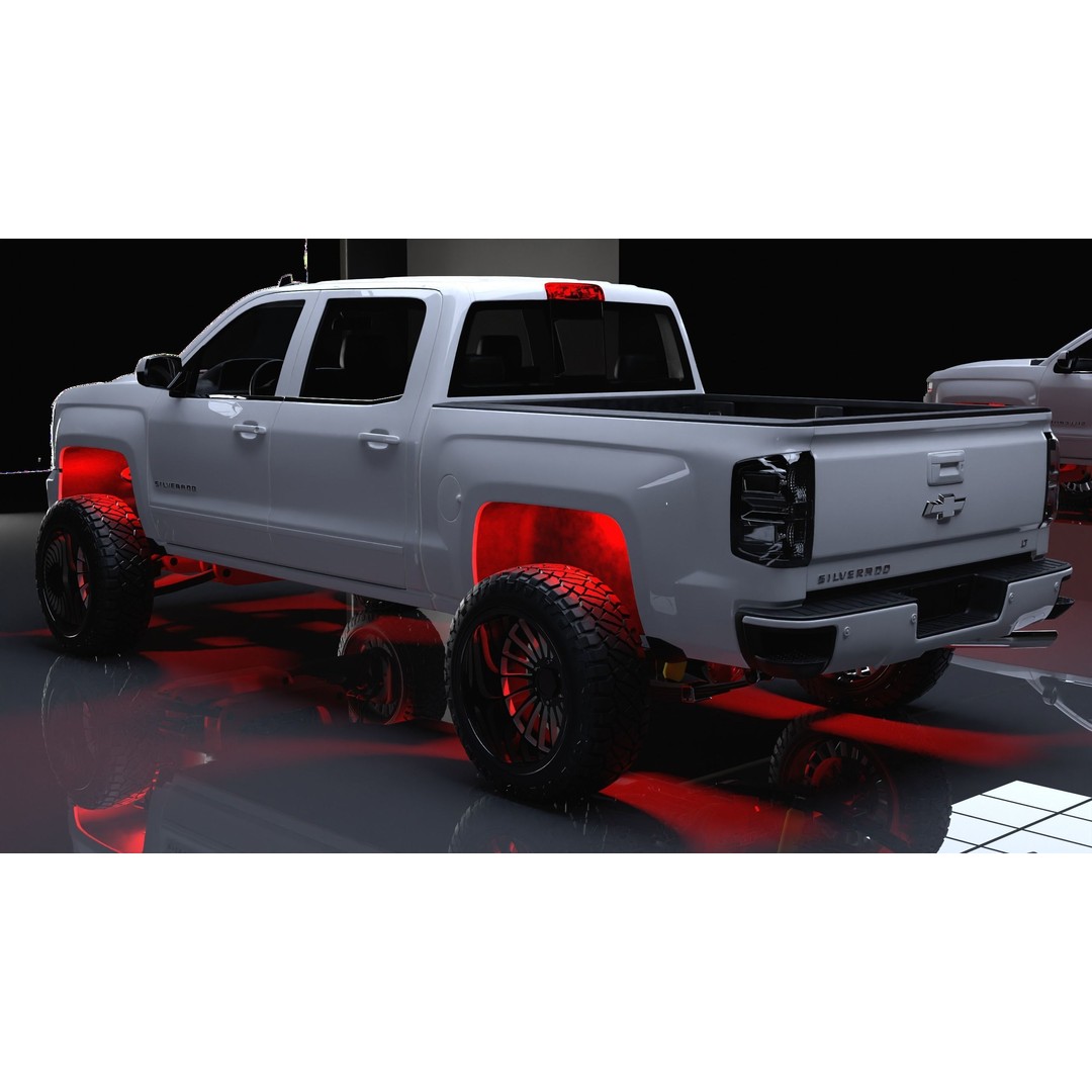 Chevrolet Silverado LT Z71 Cab 3D Model – Detailed Exterior, FBX, OBJ, Blender - View 4