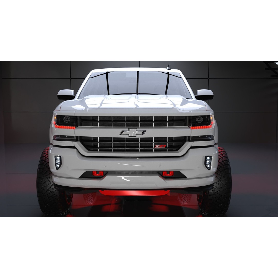Chevrolet Silverado LT Z71 Cab 3D Model – Detailed Exterior, FBX, OBJ, Blender - View 5