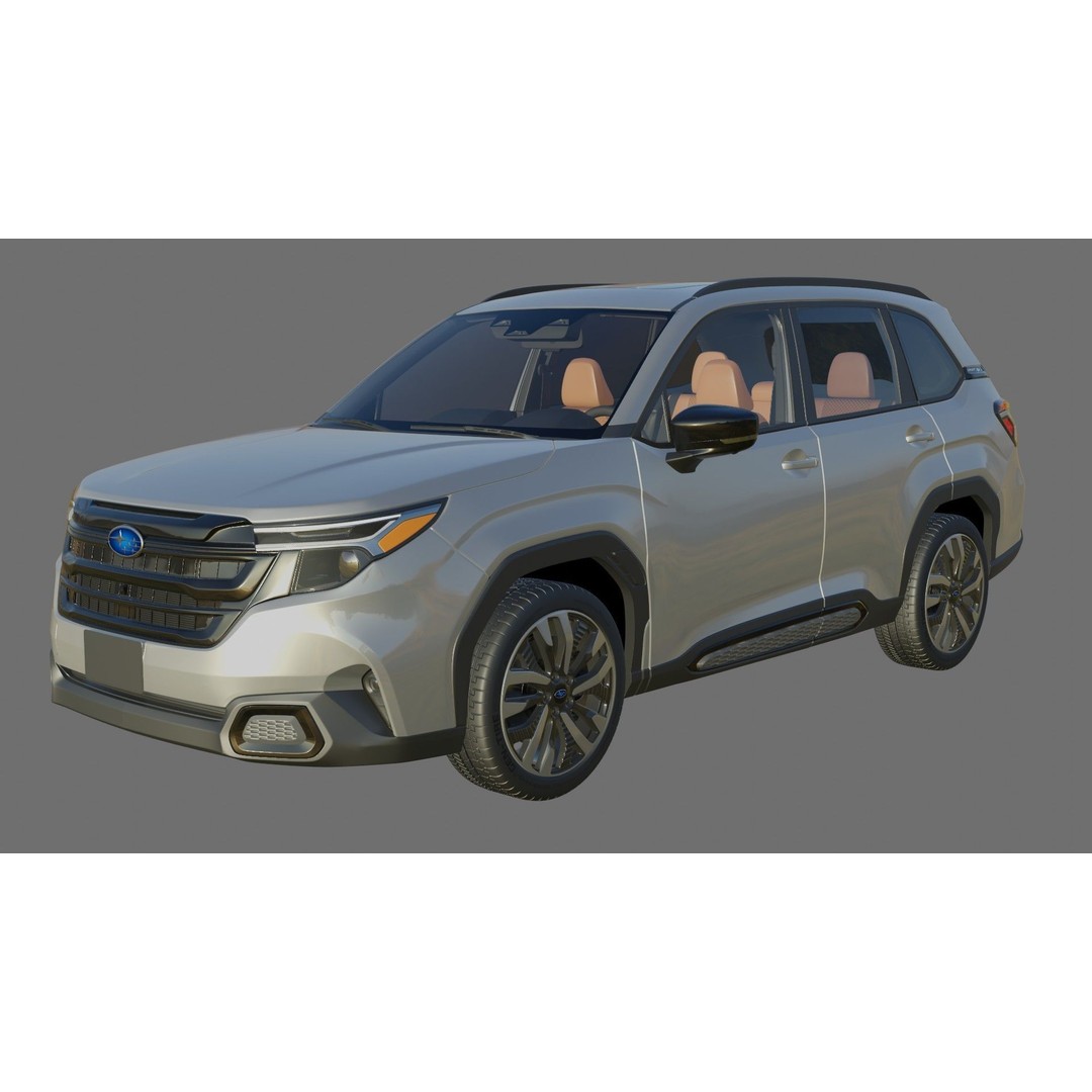 Subaru Forester 3D Model – High Poly Realistic SUV with Interior - View 22