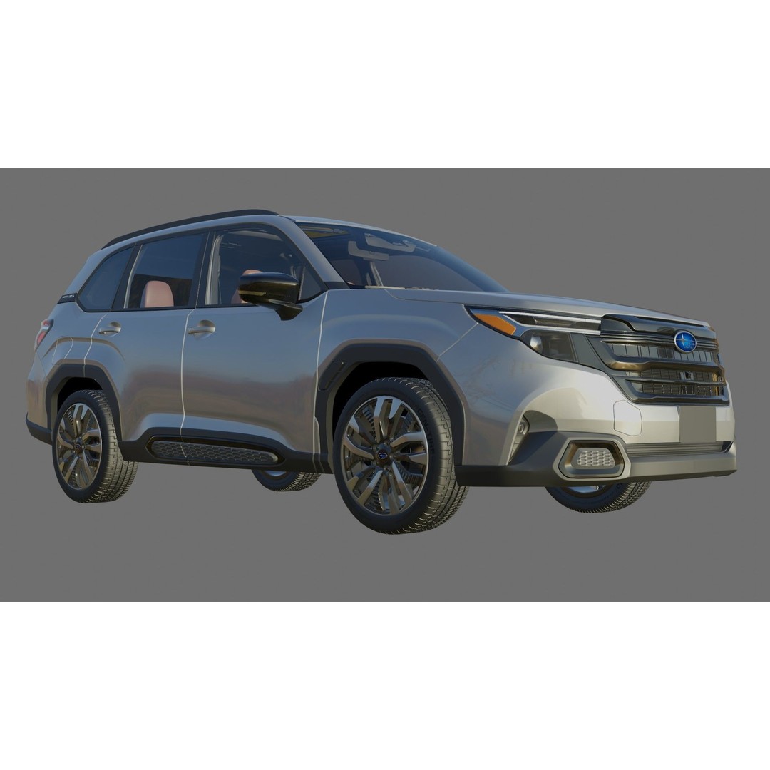 Subaru Forester 3D Model – High Poly Realistic SUV with Interior - View 25