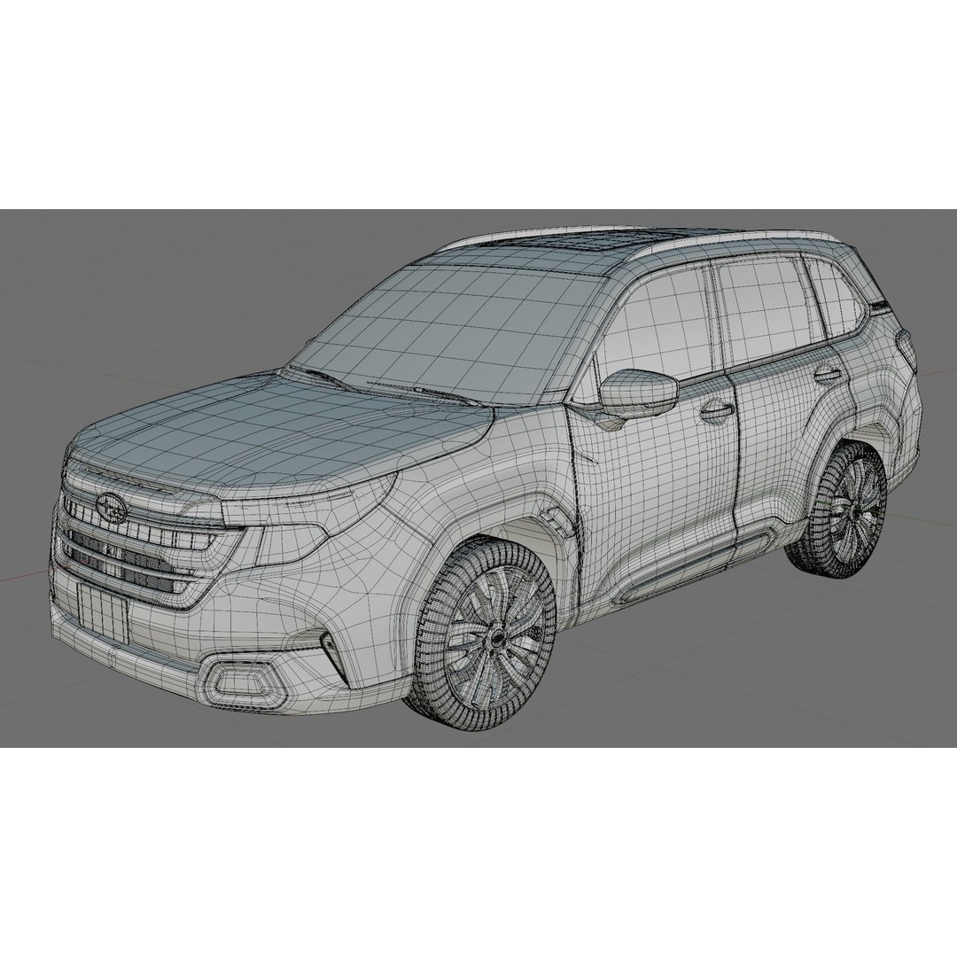 Subaru Forester 3D Model – High Poly Realistic SUV with Interior - View 30