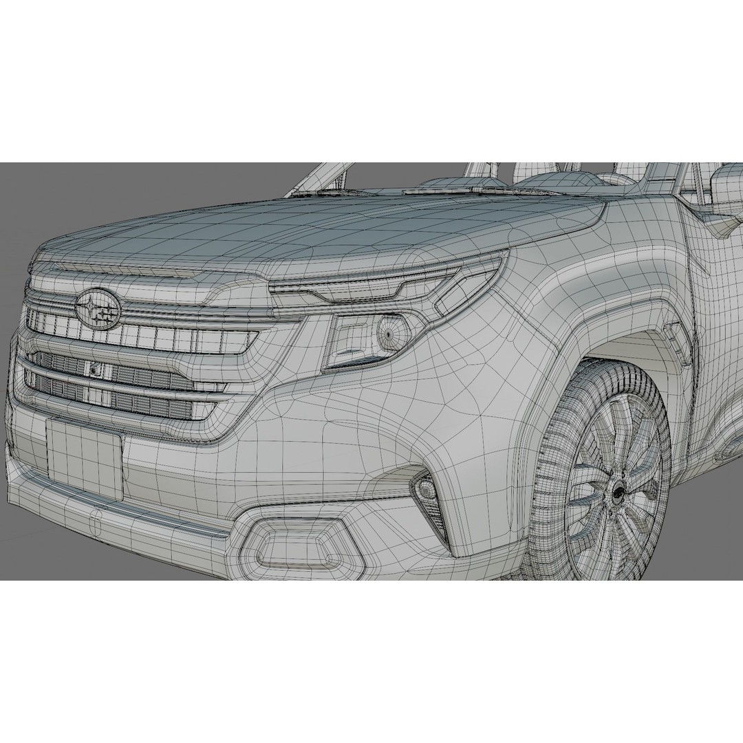 Subaru Forester 3D Model – High Poly Realistic SUV with Interior - View 32