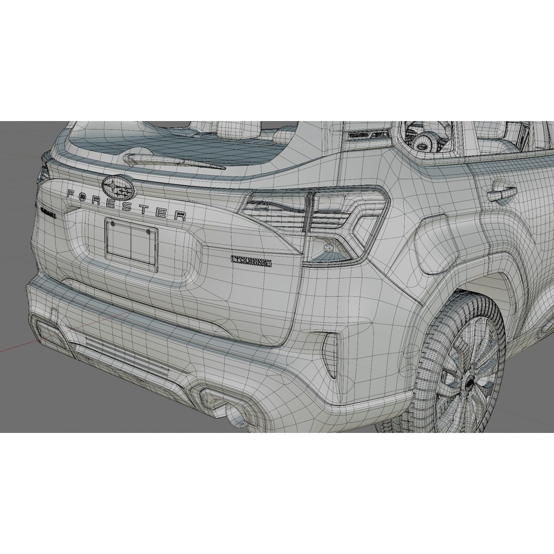 Subaru Forester 3D Model – High Poly Realistic SUV with Interior - View 33