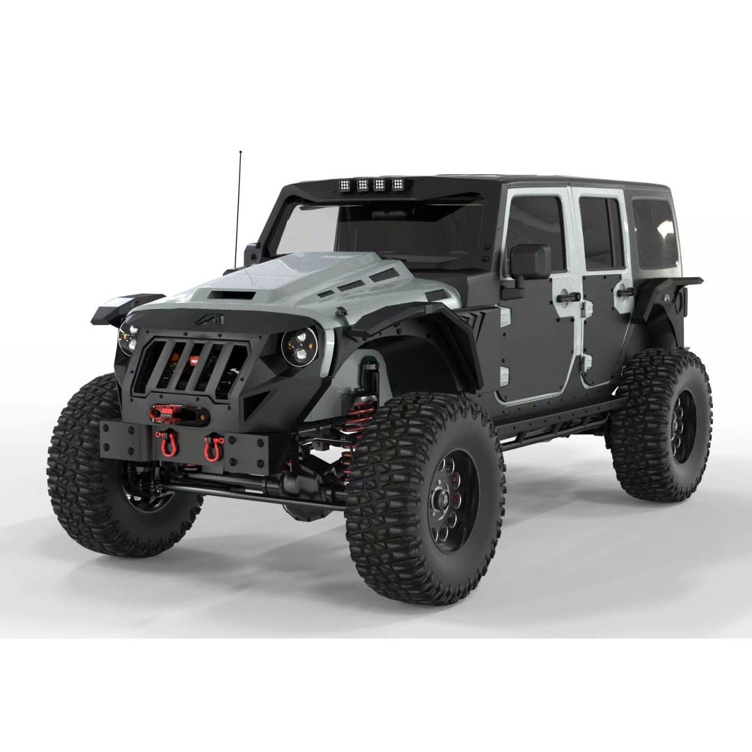 Jeep Wrangler Rubicon Fab Fours 2018 3D Model – PBR Game-Ready Asset, FBX, OBJ - View 2
