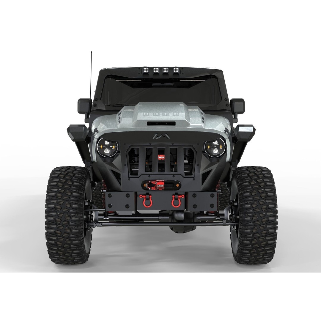 Jeep Wrangler Rubicon Fab Fours 2018 3D Model – PBR Game-Ready Asset, FBX, OBJ - View 5