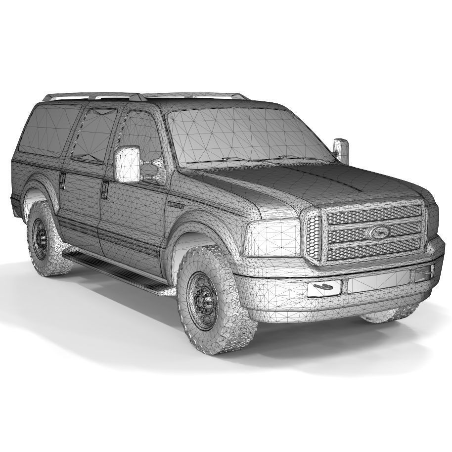 Expedition Truck 3D Model – Game-Ready Off-Road Vehicle, FBX, OBJ - View 11