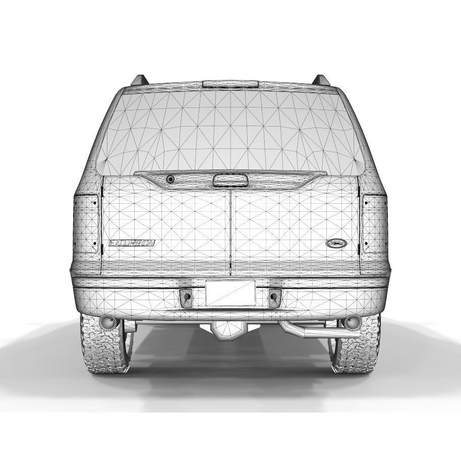 Expedition Truck 3D Model – Game-Ready Off-Road Vehicle, FBX, OBJ - View 14