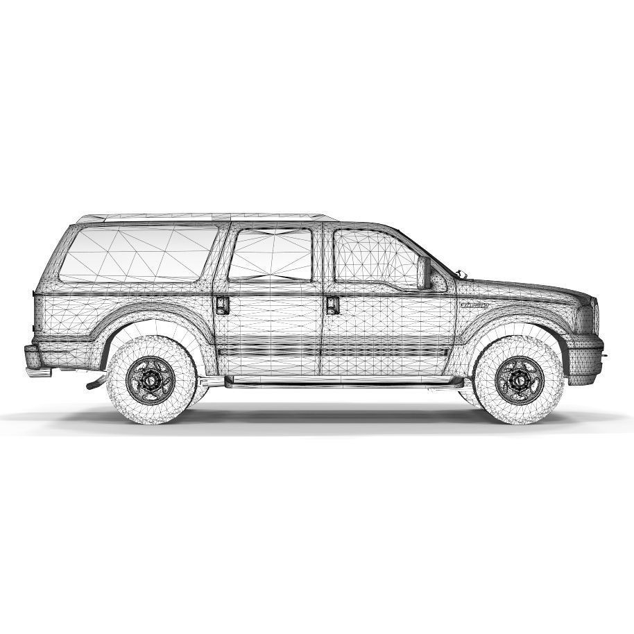 Expedition Truck 3D Model – Game-Ready Off-Road Vehicle, FBX, OBJ - View 15