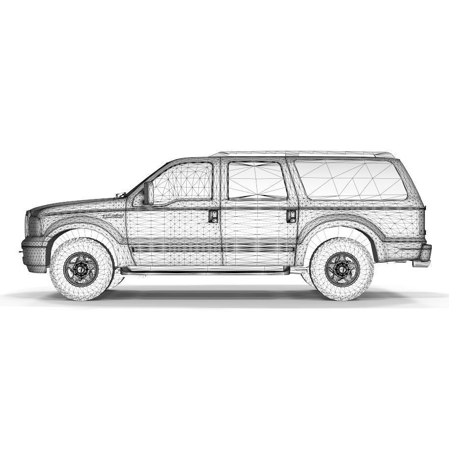 Expedition Truck 3D Model – Game-Ready Off-Road Vehicle, FBX, OBJ - View 16