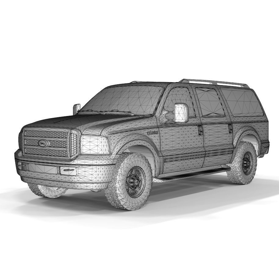 Expedition Truck 3D Model – Game-Ready Off-Road Vehicle, FBX, OBJ - View 17