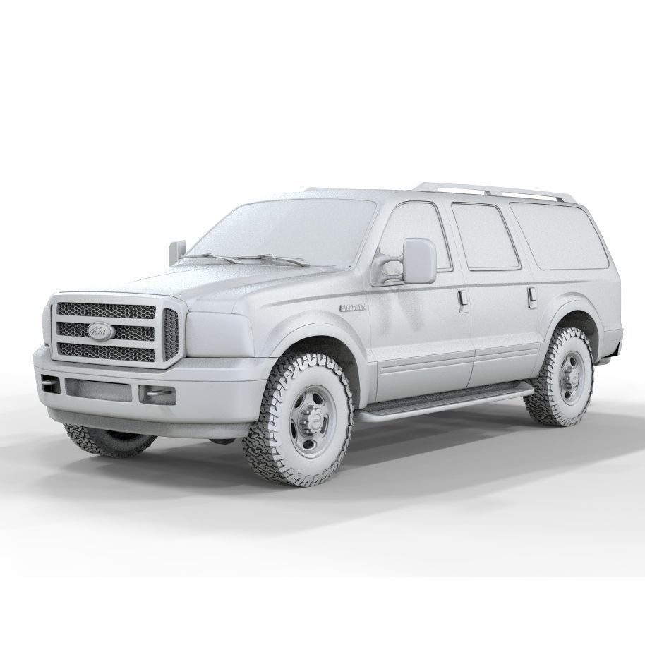 Expedition Truck 3D Model – Game-Ready Off-Road Vehicle, FBX, OBJ - View 18