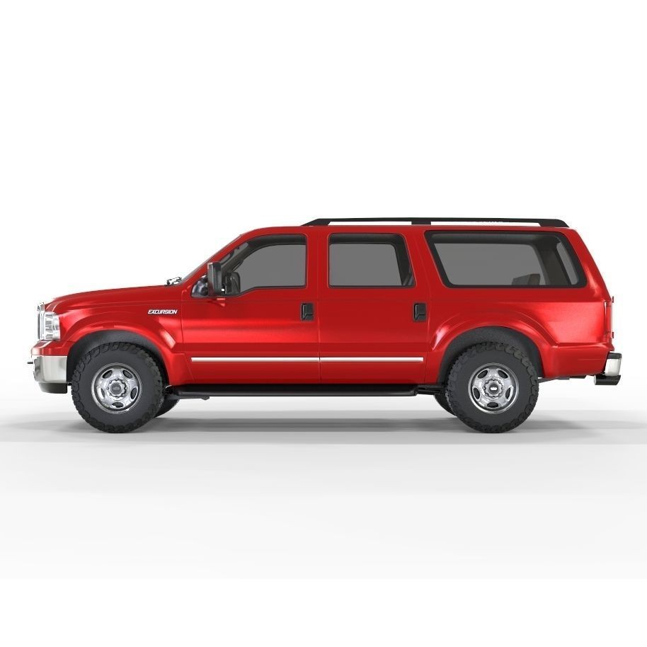 Expedition Truck 3D Model – Game-Ready Off-Road Vehicle, FBX, OBJ - View 3