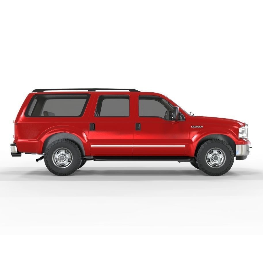 Expedition Truck 3D Model – Game-Ready Off-Road Vehicle, FBX, OBJ - View 4