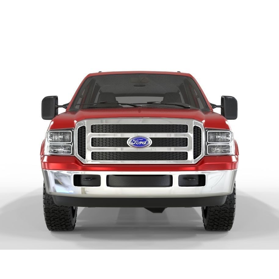 Expedition Truck 3D Model – Game-Ready Off-Road Vehicle, FBX, OBJ - View 6