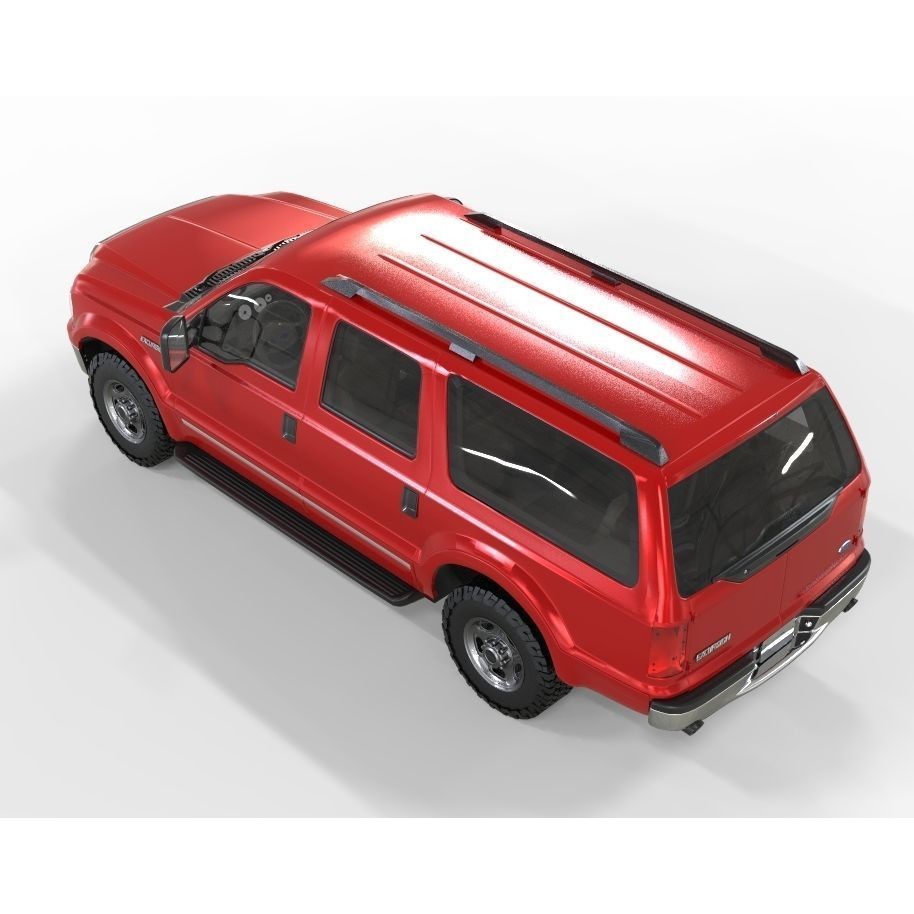 Expedition Truck 3D Model – Game-Ready Off-Road Vehicle, FBX, OBJ - View 7
