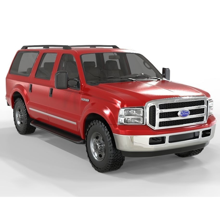 Expedition Truck 3D Model – Game-Ready Off-Road Vehicle, FBX, OBJ - View 8