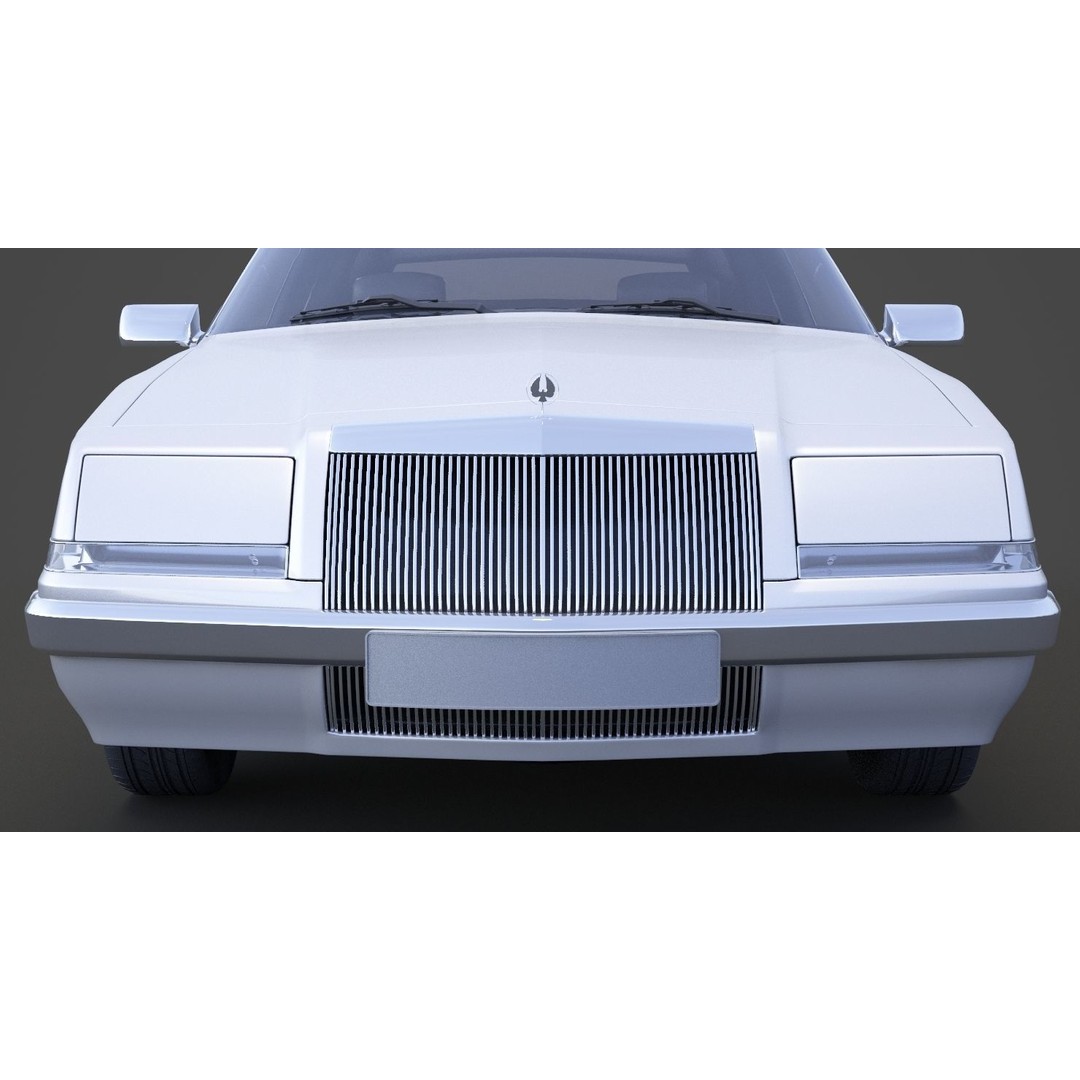 Chrysler Imperial 1989 3D Model – Classic Car, PBR Textures, FBX/OBJ - View 14