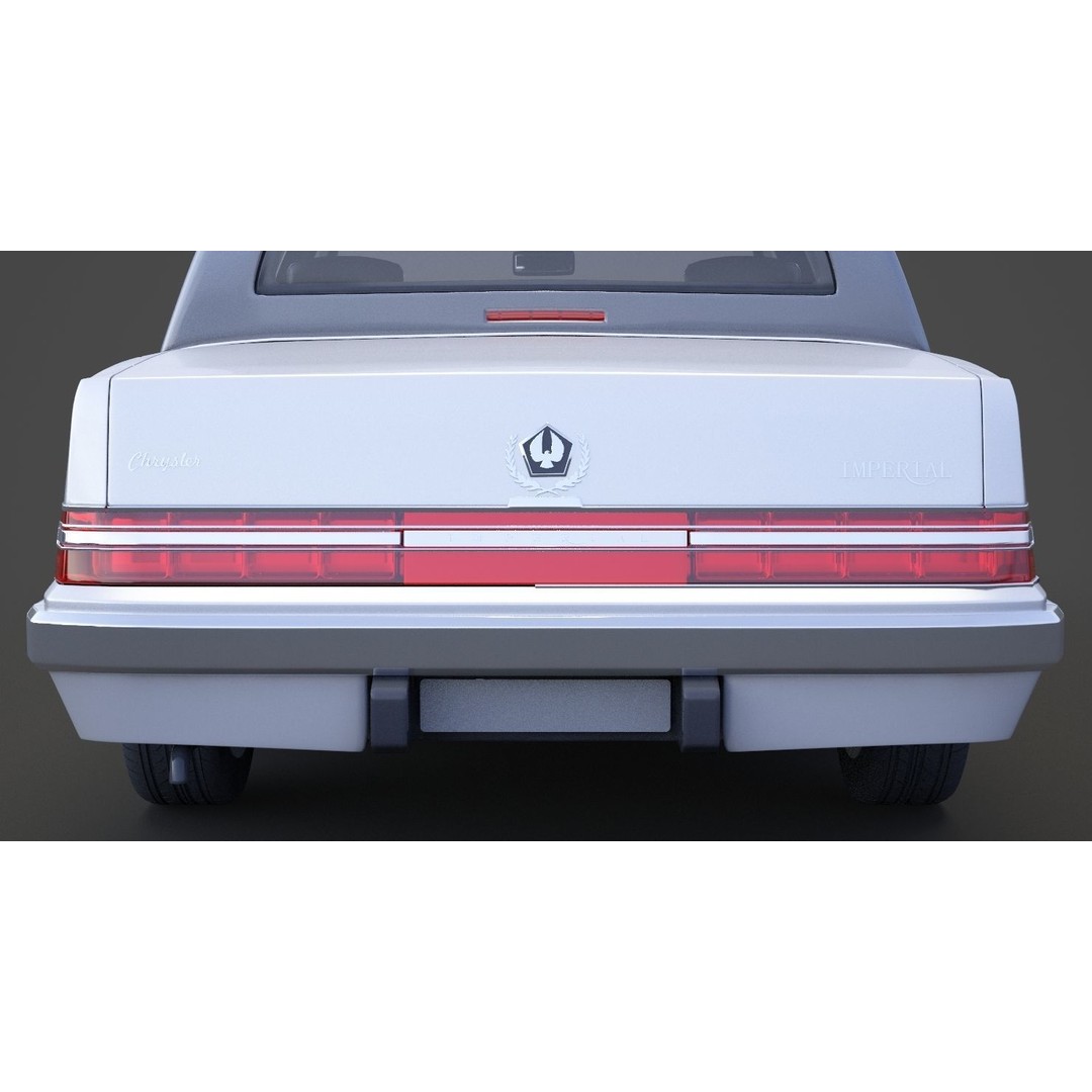 Chrysler Imperial 1989 3D Model – Classic Car, PBR Textures, FBX/OBJ - View 15