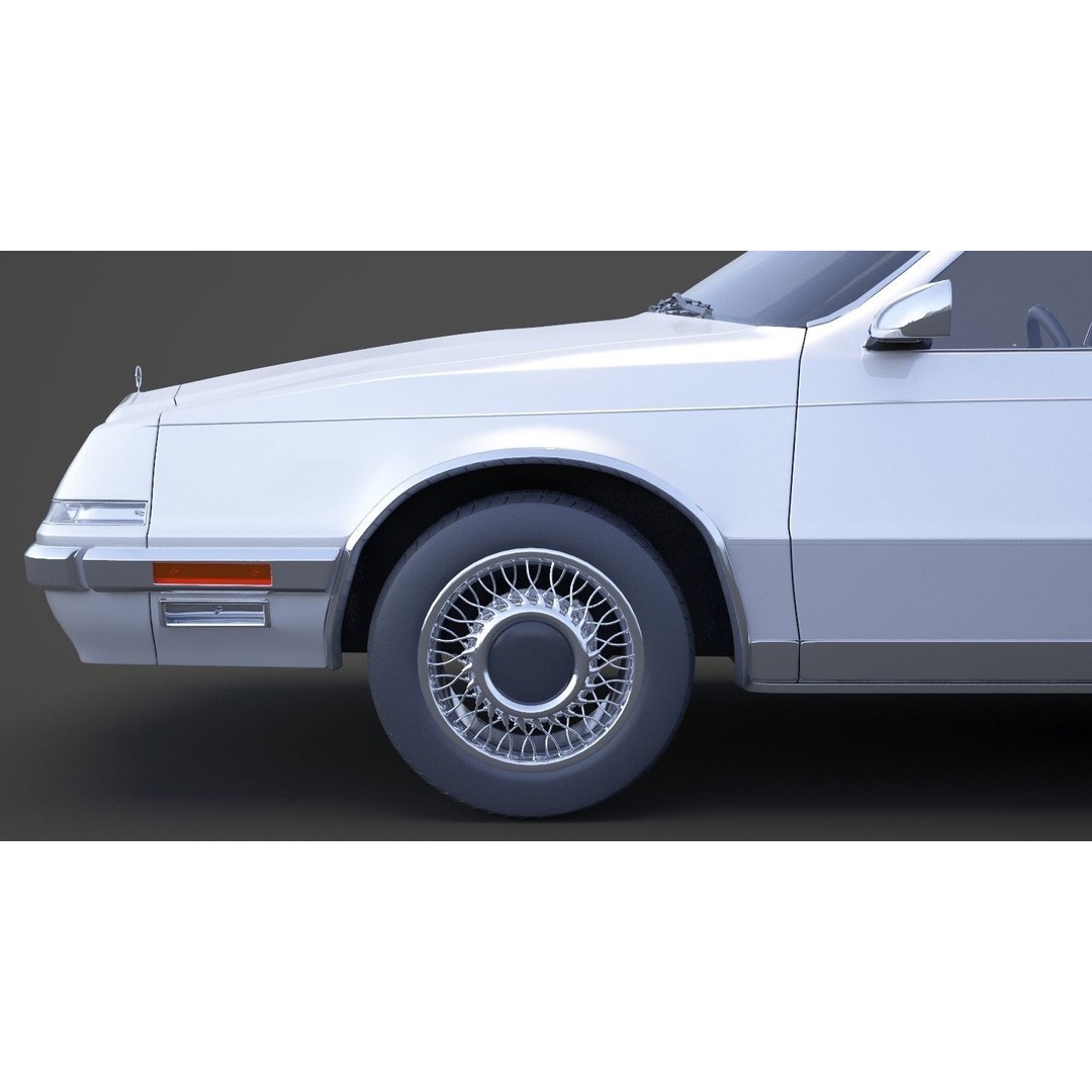 Chrysler Imperial 1989 3D Model – Classic Car, PBR Textures, FBX/OBJ - View 16