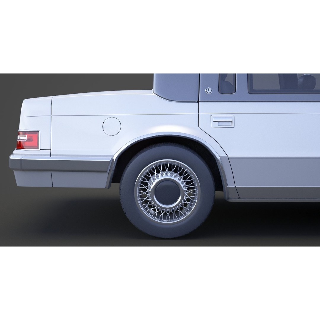 Chrysler Imperial 1989 3D Model – Classic Car, PBR Textures, FBX/OBJ - View 19
