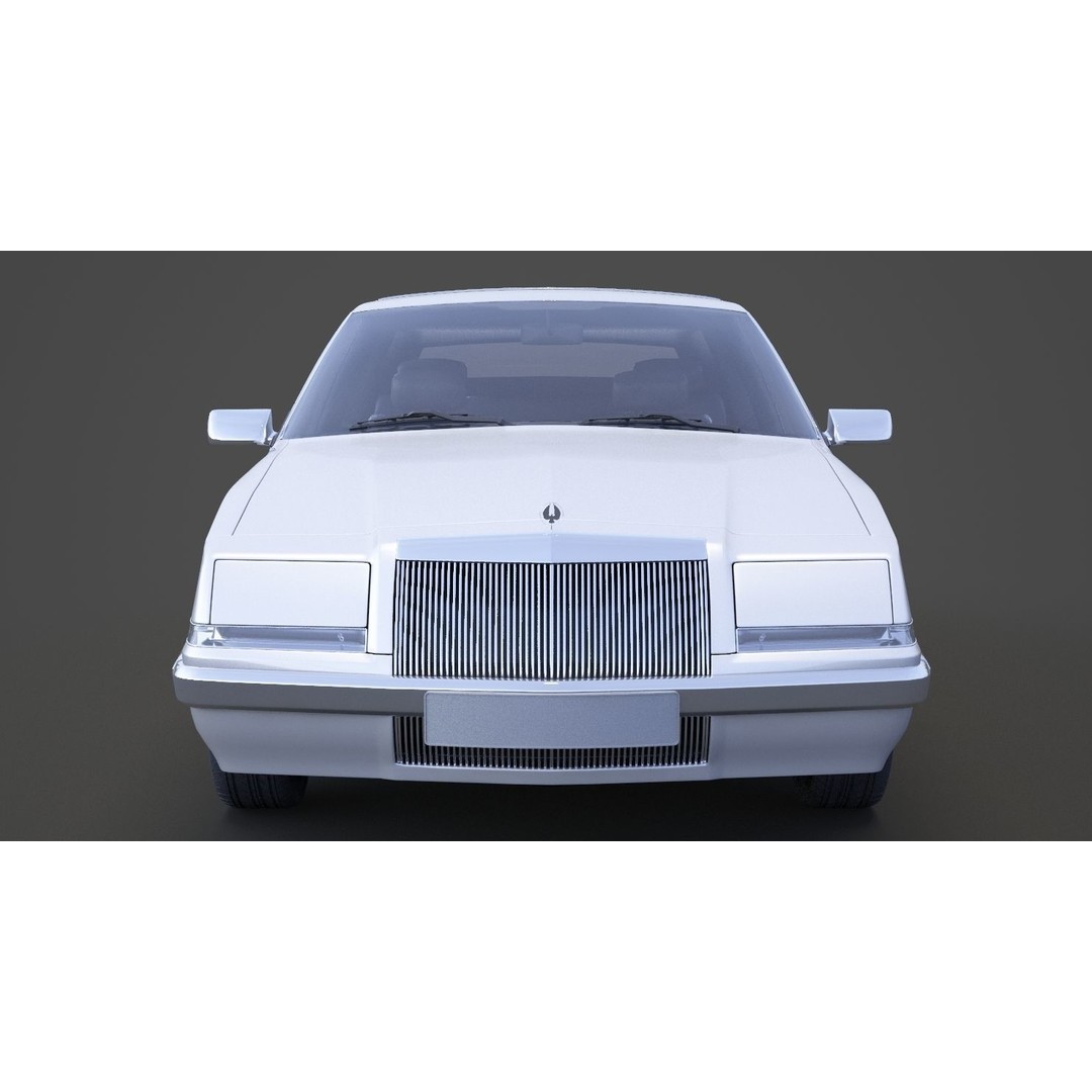 Chrysler Imperial 1989 3D Model – Classic Car, PBR Textures, FBX/OBJ - View 4