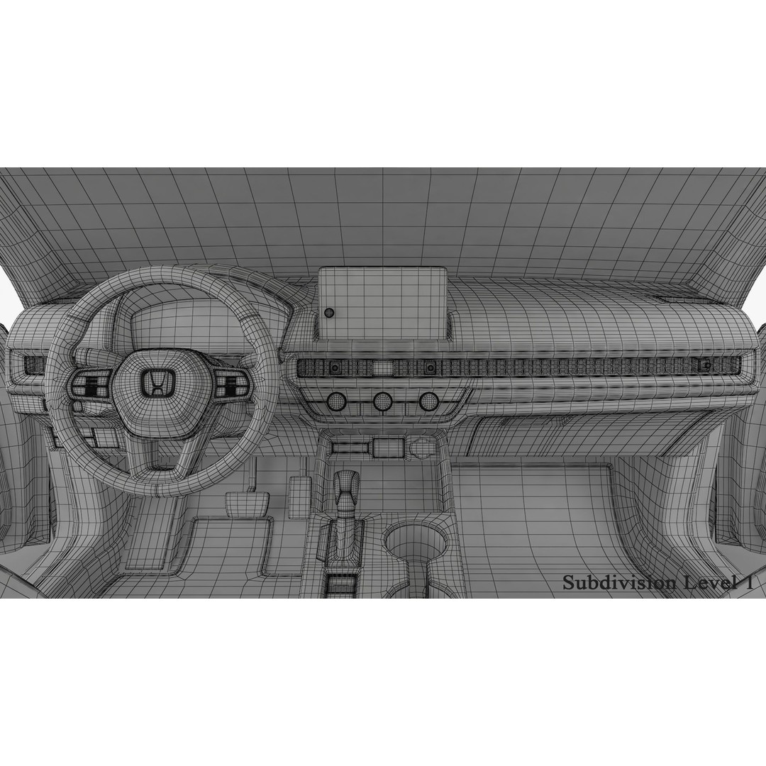 Honda Civic Hatchback 2022 3D Model – High Poly Game Asset, FBX, OBJ